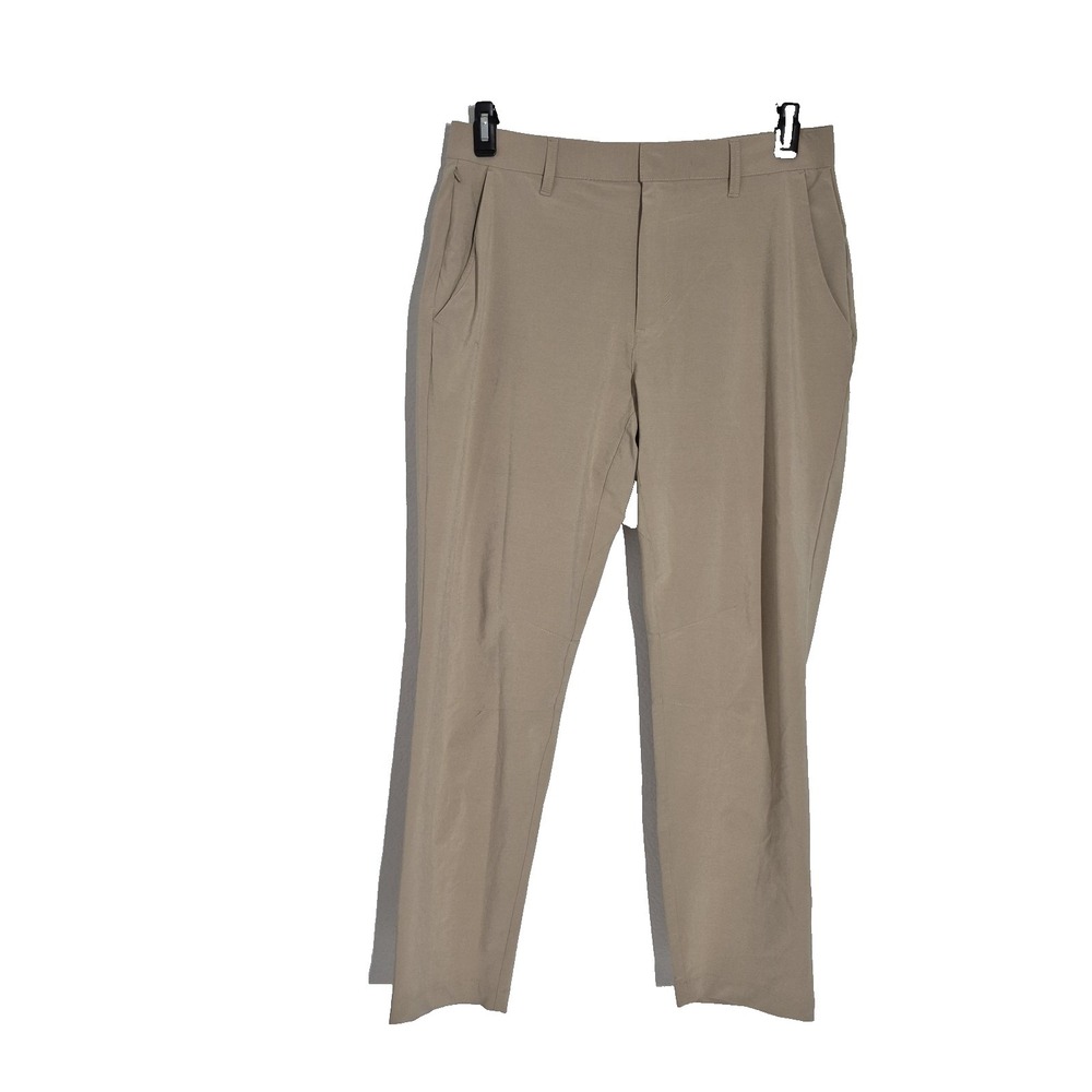 Fabletics Pants Mens Medium Brown The Only Stretch Water resistant Tapered Chino